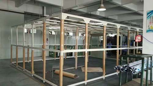 千級潔凈棚支撐架方通選擇鋁合金,制作美觀大方。