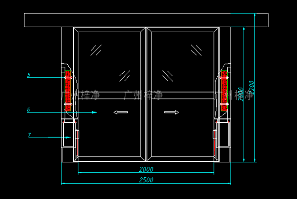 自動平移型風淋室 自動平移型風淋室